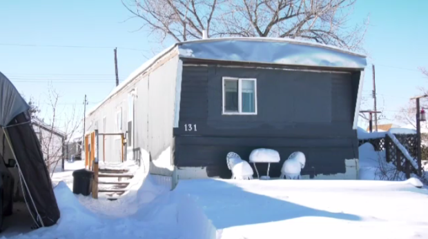 Pritchard says if she can't insure her mobile home she will lose her investments if something happens to it or she moves. (Source: Taylor Brock, CTV News)
