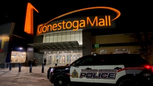 A WRPS vehicle at Conestoga Mall in Waterloo, Ont. (Feb. 2, 2023)
