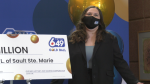 Juliette Lamour, 18, won $48 million in Lotto 649. Feb. 3/23 (Mike McDonald/CTV Northern Ontario)