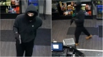Police are searching for a suspect who allegedly robbed a vape shop in Abbotsford earlier this month.