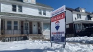 Home for sale sign in Windsor, Ont., on Friday, Feb. 3, 2023. (Rich Garton/CTV News Windsor)