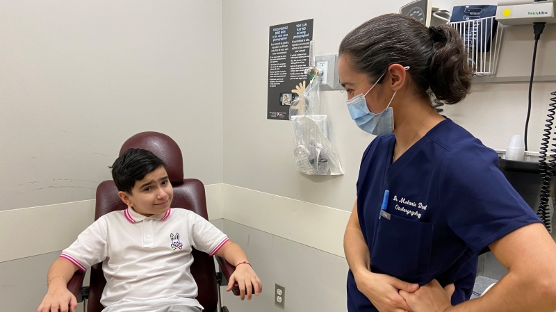 Arman Dimirjian, 13, became the lucky recipient of cochlear implant surgery, a procedure previously not offered in Montreal. (Christine Long/CTV News)