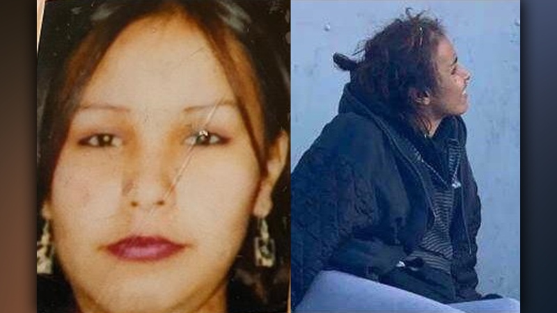 The photo of Ashlee Shingoose on the right was previously unreleased. Shingoose has been missing since March 11, 2022.