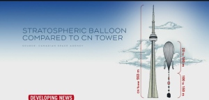 CN Tower compared to China spy balloon