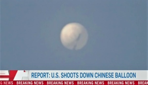 U.S. shoots down Chinese spy balloon