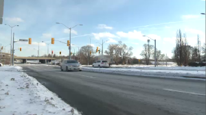 King Street East and Montgomery Road in Kitchener. (Terry Kelly/CTV Kitchener) (Feb. 4, 2023)