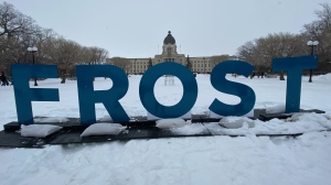The first day of Regina's second annual Frost Festival was plagued with dismal weather, but that didn't stop residents from coming out enjoying the activities. (Luke Simard/CTV News)