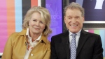 Charles Kimbrough, right, poses with Candice Bergen, a fellow cast member of the "Murphy Brown" TV series, as they are reunited for a segment of the NBC "Today" program in New York, on Feb. 27, 2008. Kimbrough, a Tony- and Emmy-nominated actor who played a straight-laced news anchor opposite Bergen on "Murphy Brown," died Jan. 11, 2023, in Culver City, Calif. He was 86. The New York Times first reported his death Sunday, Feb 5. (AP Photo/Richard Drew)