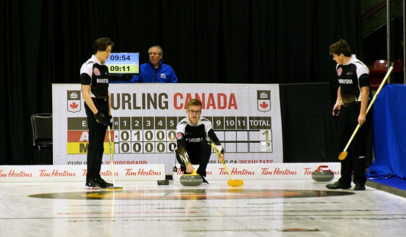 Forty-two curling teams, representing every province and the Northwest Territories are competing this week at the McIntyre Community Centre in Timmins in the U18 Championship. (Lydia Chubak/CTV News Northern Ontario)