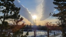 Viewer Cathie's Feb. 3 photo of cloud formations near Calgary.