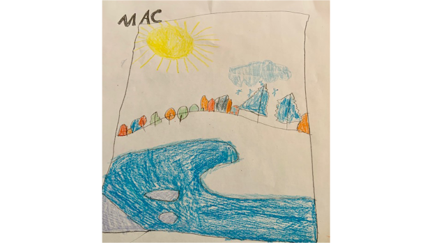 'Winter Wonderland'
By Mac Studham, 7 years old, in Mrs.Walker’s class at Rockwood Public school in Pembroke. 

