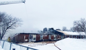 A weekend fire at a seniors complex in Sioux Lookout left almost a dozen people in need of a new home. And many more are in temporary accommodation because the fire left the complex, known as the Patricia Plaza, uninhabitable. (Supplied)