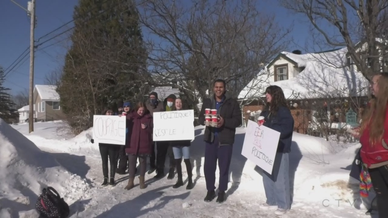 Sudbury students protest school board's decision