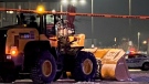 A 16-year-old boy was struck and killed by a snow loader in a Laval shopping mall parking lot, while he was at work. (Cosmo Santamaria/CTV News)