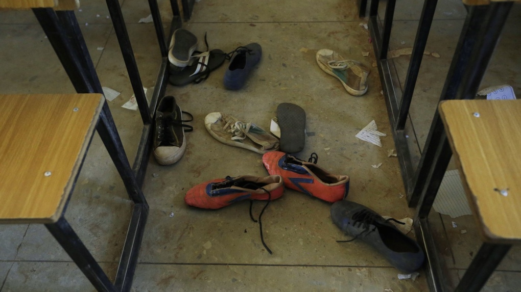 shoes of kidnapped students
