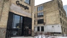 The Google building in Kitchener is seen in February 2023. (Dan Lauckner/CTV News Kitchener)