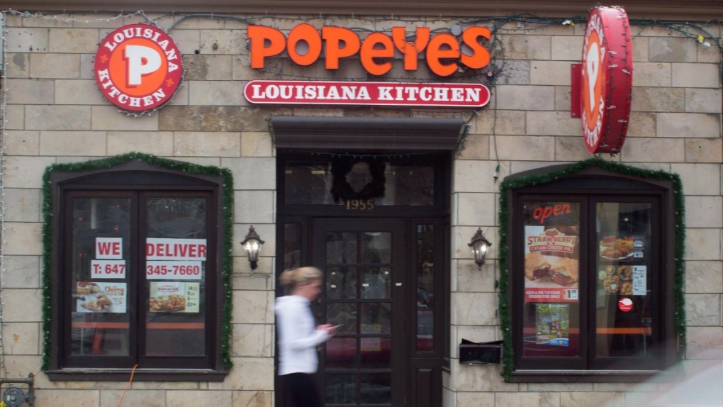 A Popeyes restaurant in Toronto