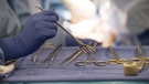 Quebec has seen a threefold increase in the number of organ donors including a major jump in donations through medical aid in dying (MAID), says a report. Surgical instruments are used during an organ transplant surgery at a hospital in Washington on Tuesday, June 28, 2016.THE CANADIAN PRESS/AP-Molly Riley