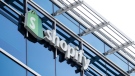 Shopify Inc. headquarters signage in Ottawa on Tuesday, May 3, 2022. THE CANADIAN PRESS/Sean Kilpatrick