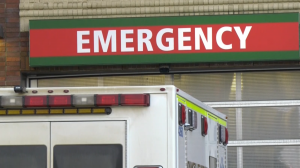 An ambulance outside of an emergency room in Edmonton in a file photo. (CTV News Edmonton)