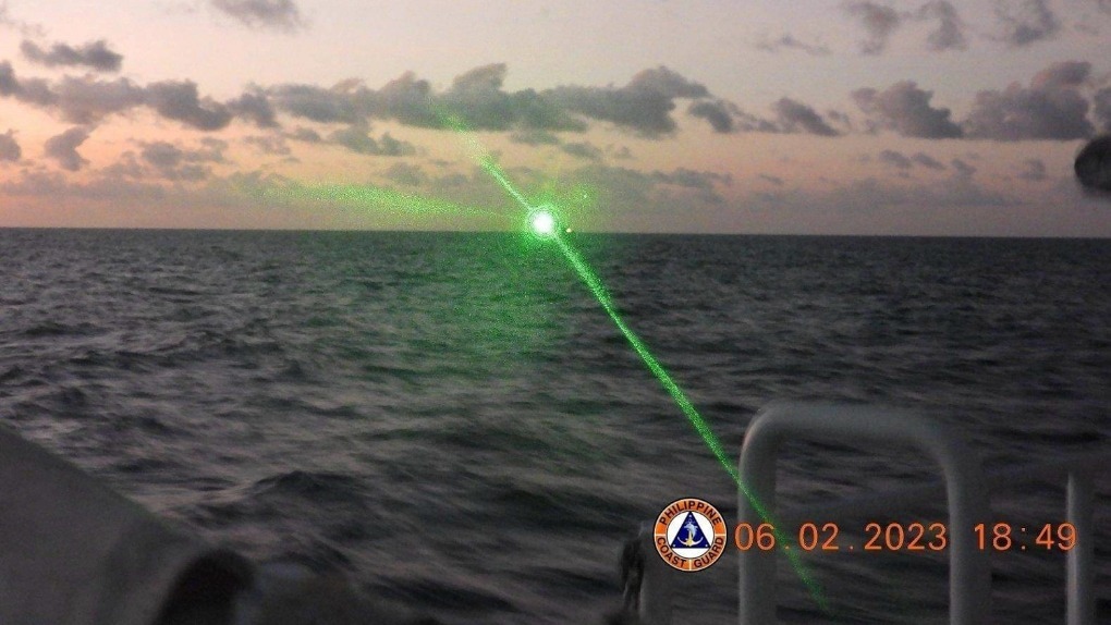 Philippine Coast Guard laser light 