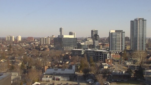 The Kitchener skyline appears in a file photo. (CTV Kitchener)