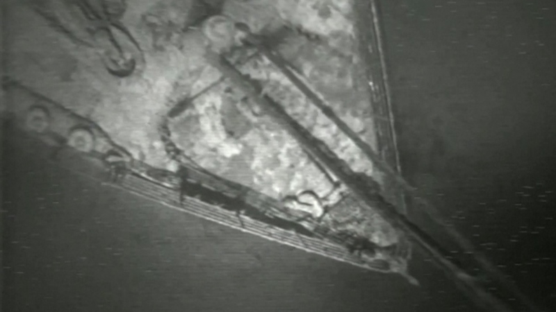 Rare sunken Titanic footage