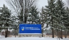 Laurentian University Sign in Winter (Image courtesy of Laurentian University)
