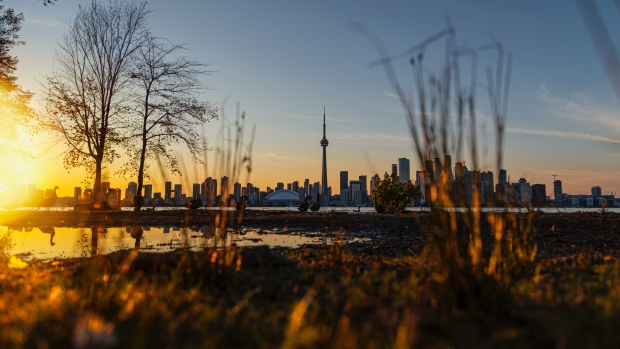 The sun can be seen setting over Toronto. (Andre Furtado/Pexels)