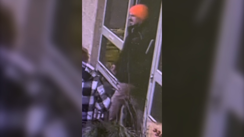 A man the RCMP says is a person of interest in an armed robbery at a business in Atholville, N.B., on Dec. 24, 2022. (Courtesy: RCMP)