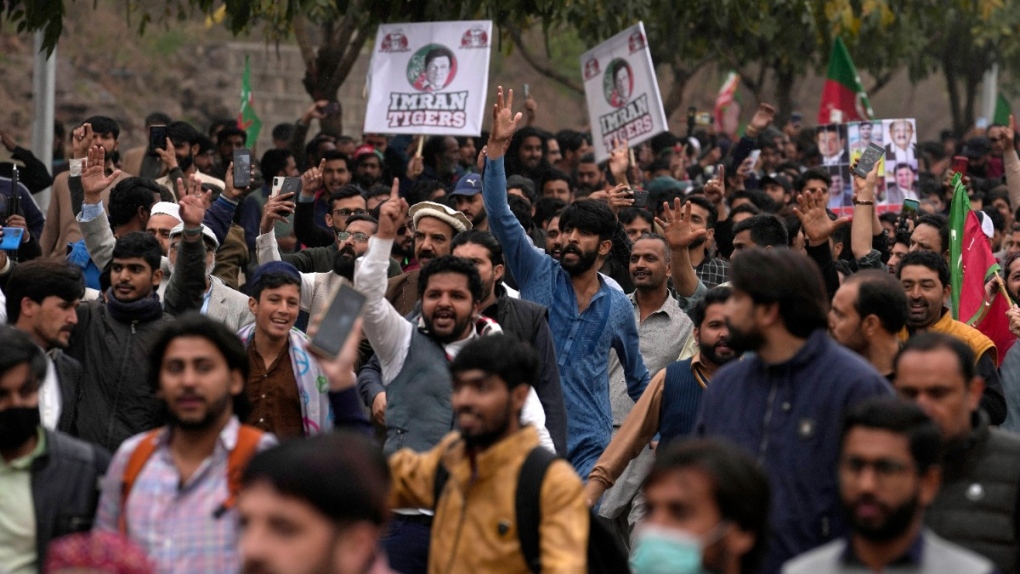 Imran Khan supporters rally in Islamabad