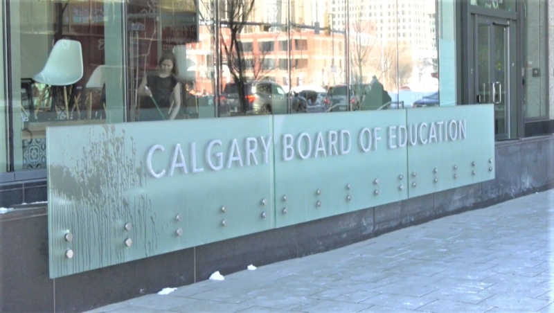 The outside of the Calgary Board of Education building at 3610 9 Street S.E. 