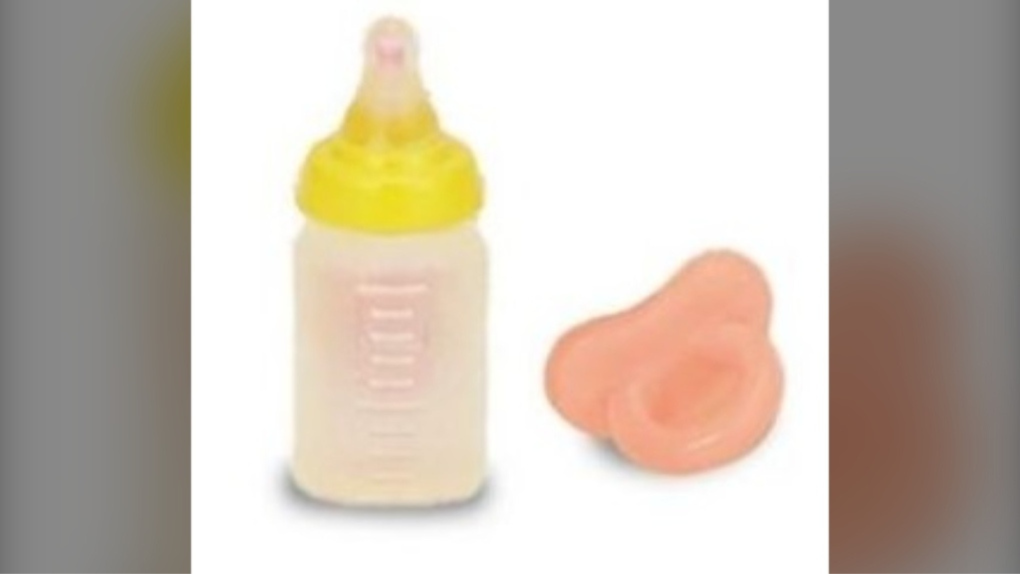 Pacifier and bottle toy recall