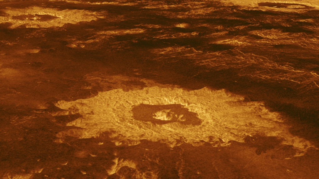 Venus crater farm