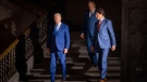 President Joe Biden, left, Prime Minister Justin Trudeau, right and Mexican President Andres Manuel Lopez Obrador, arrive for a news conference in Mexico City, Tuesday, Jan. 10, 2023. THE CANADIAN PRESS/AP-Andrew Harnik