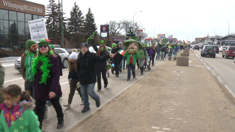 The Irish society of Manitoba is once again hosting its St. Patrick's Day parade on March 18. (CTV News file photo)