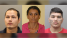 Dauphin RCMP have issued warrants for Kathleen Flatfoot, 49, Fred Parenteau, 37, and Samuel Flatfoot, 24. They face charges of aggravated assault and robbery. (Source: RCMP)