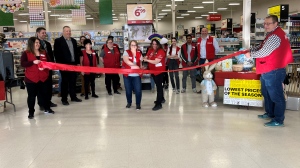 Michaels in Regina celebrated a grand reopening on Friday after a fire closed the craft store last November. (AllisonBamford/CTVNews)  