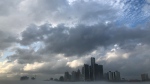 Different cloud types in scene – including fog rolling over Detroit River. (Gary Archibald/CTV News Windsor)