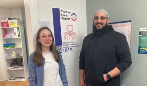 Executive Director Evie Ali (left) and Program Manager Ali Farooq (right) are the co-founders of The Go-Give Project in Sudbury. (Alana Everson/CTV News Northern Ontario)