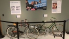 Windsor: Cycling City chronicles the history and evolution of cycling with over a dozen vintage bicycles and related artifacts on display in Windsor, Ont. on Saturday, Mar. 18, 2023. (Chris Campbell/CTV News Windsor)