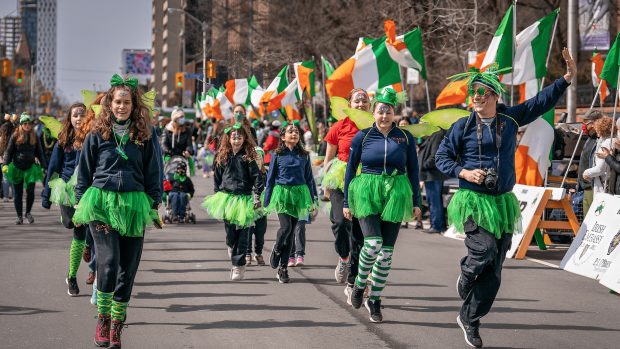 Toronto's St. Patrick's Parade can be seen above. (Barry White with Richmond Hill Camera Club/St. Patrick's Parade Toronto Facebook)
