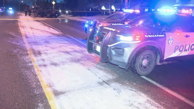 Police were called to the area of Dundas Street West and Nottingham Drive just after 4:30 a.m.