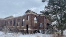 Firefighters responded to a fire t the former psychiatric hospital on Highbury Avenue in London, Ont. on Saturday, Mar. 18, 2023. (Gerry Dewan/CTV News London)