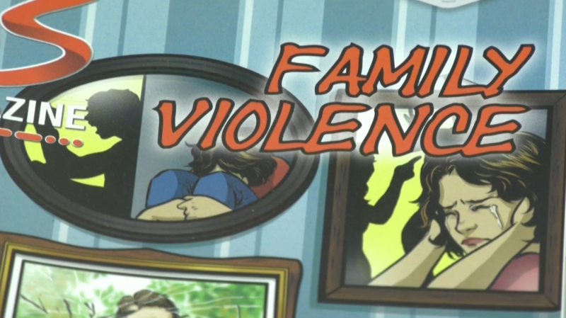 Family violence magazine cover