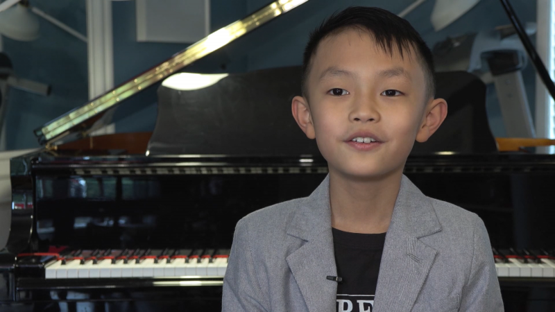 Nine-year-old pianist Joshua Wang is headed from B.C. top Toronto to play at a prestigious music festival. 