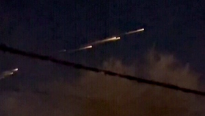 WATCH: Flaming space debris spotted