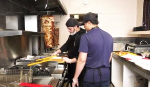 Two members of the Muslim community in Timmins have opened an authentic Lebanese restaurant. Both told CTV News they wanted the city to have traditional Middle Eastern food as a way to bring communities together. (Photo from video)