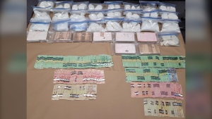 According to police, 31 kilograms of suspected cocaine and $55,000 was seized during a March 16 raid at a trailer park north of Prince Albert.