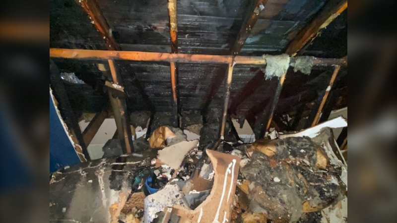 A blaze in a home on Stanley Place on Sunday evening caused an estimated $70,000 in damage, the Saskatoon Fire Department said.